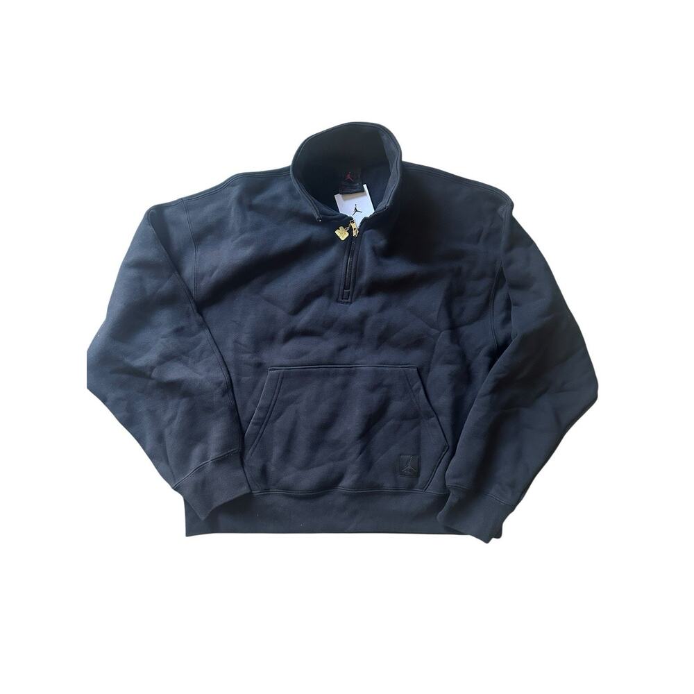 JORDAN FLIGHT FLEECE WOMENS LIFESTYLE QUARTER ZIP Black Size XS
